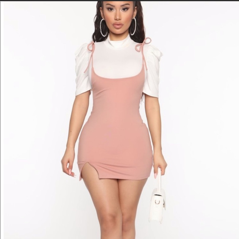 Fashion Nova Get Lots of Courage Mini Skirt Coco Blush